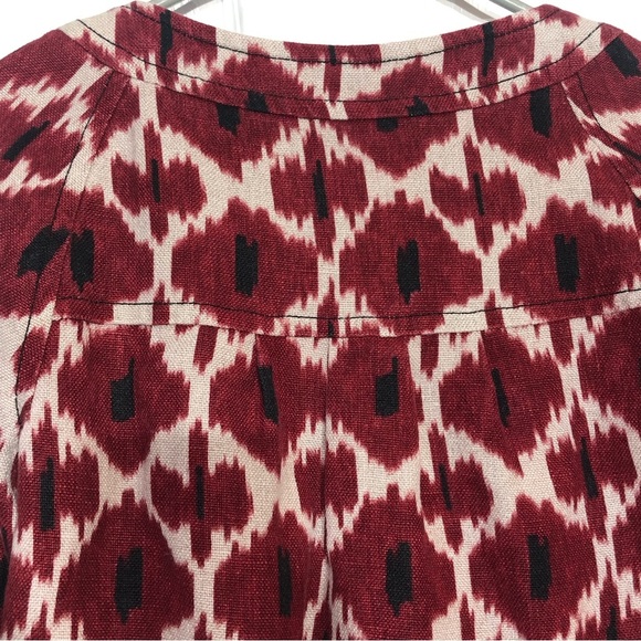 Michael Kors IKAT Swing Cropped Peplum Blazer With Pockets - Picture 7 of 11